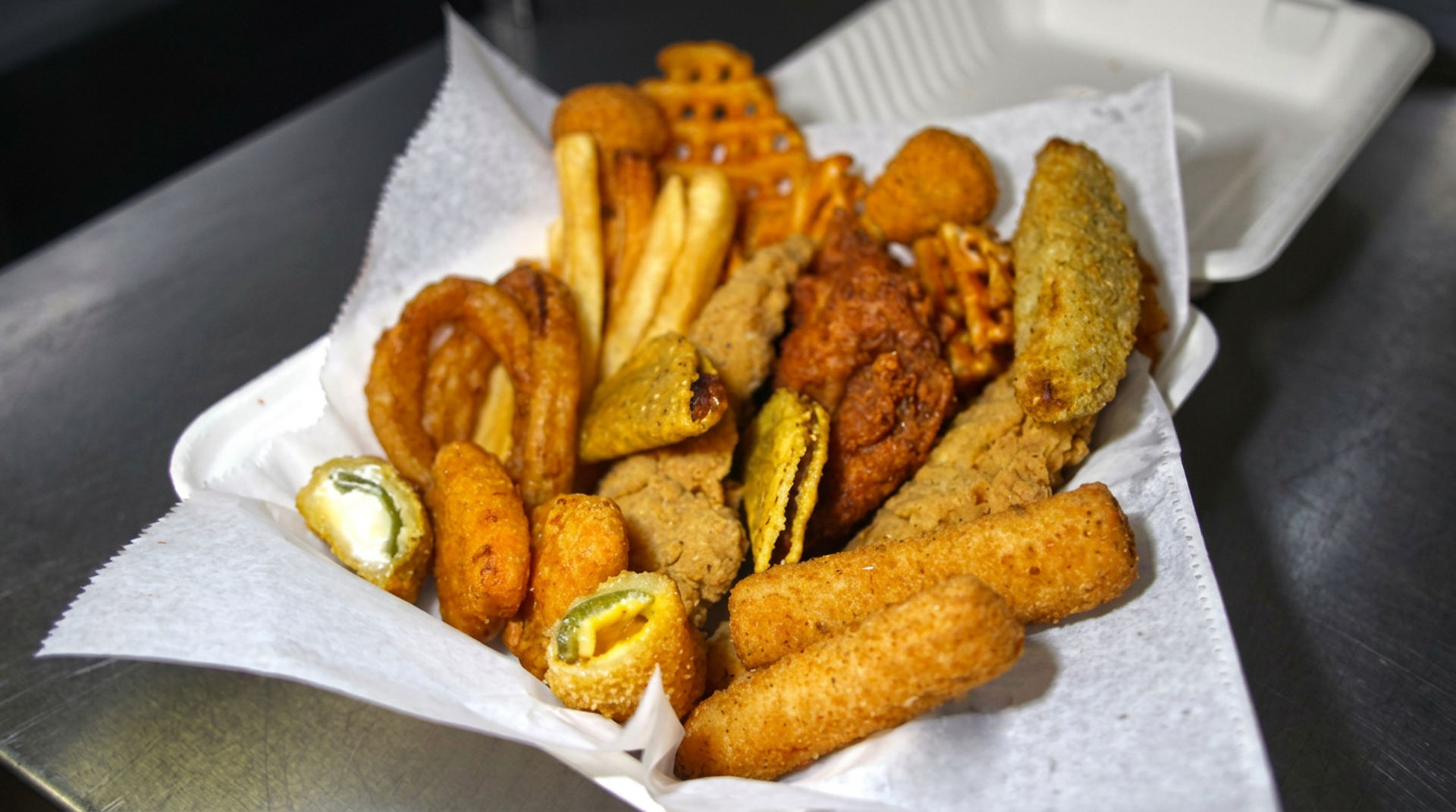 From the fryer