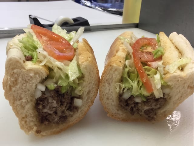 Ground Beef Sub.