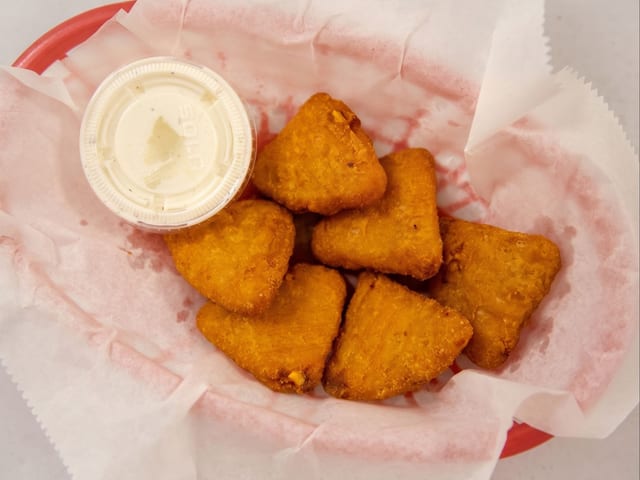 Mac Cheese Bites.