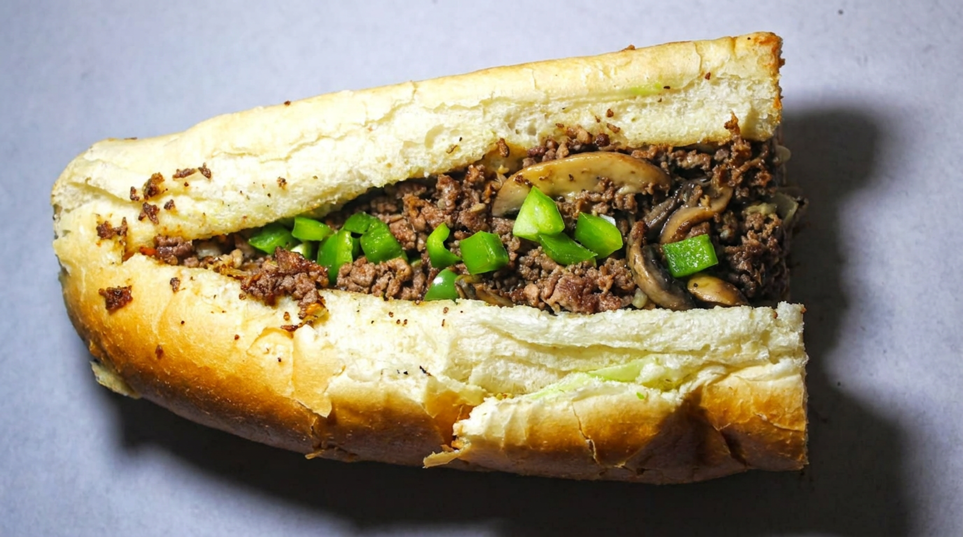 The Philly with steak in it